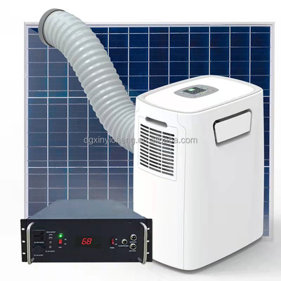 Spower Mobile Solar Household Portable Solar Air Conditioner  With Cooling Dehumidifying Fan Functions